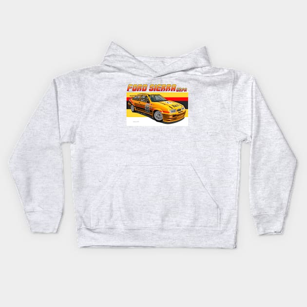 GrA Ford Sierra RS Cosworth Kids Hoodie by PjesusArt